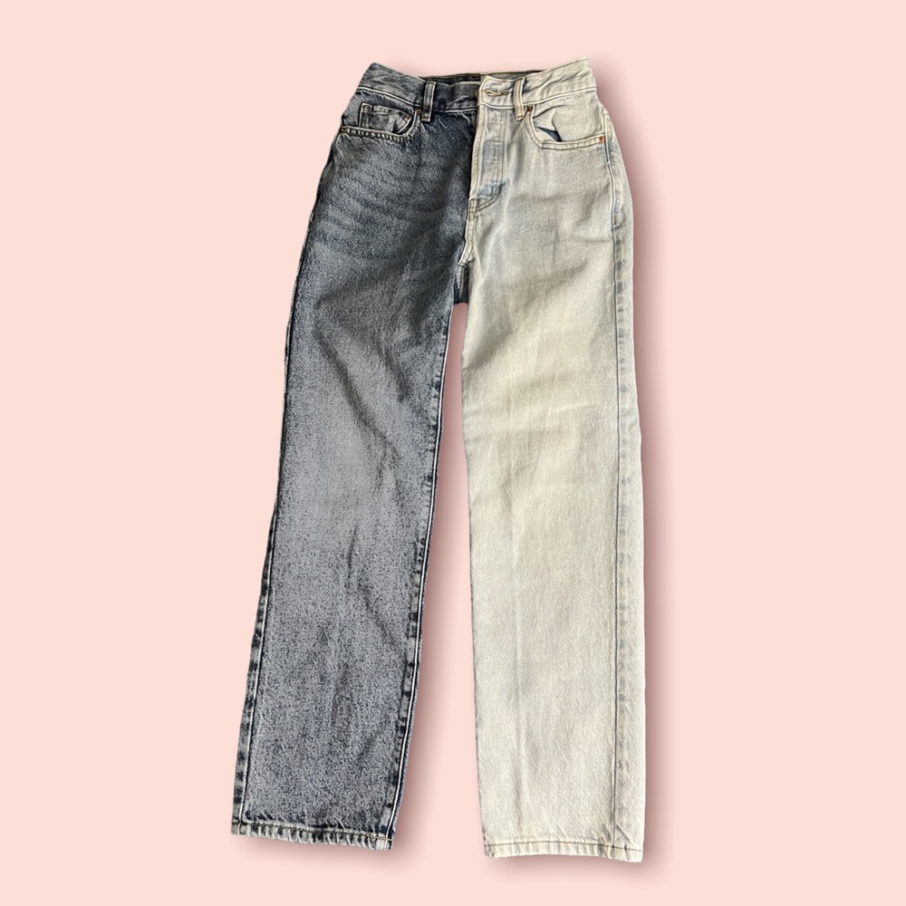 pacsun high rise straight leg jeans